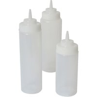 Squeeze Bottle Wide Neck Clear 24oz/ 71cl - Pack of 6