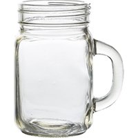 Genware Glass Mason Jar 43.5cl/ 14.7oz - Pack of 12