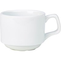 Genware Porcelain Stacking Cup 20cl/ 7oz - Pack of 6