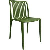 Bolero Verona Café Chairs Forest Green (2 pack)
