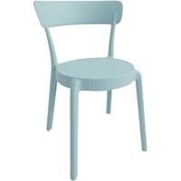 Bolero Mila Café Chairs Icy Blue (2 pack)