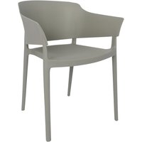 Bolero Lorenzo Cafe Chairs Medium Grey (2 pack)