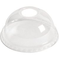 eGreen Flexy-Glass Recyclable Domed Lids For Half Pint and Hi Ball Glasses With Hole 77mm (1000 Pack)