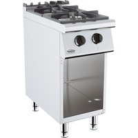 CombiSteel Base 700 Gas RANGE Boiling Hobs 2 Burner With Mobile Stand