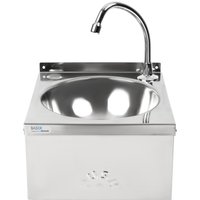 Basix Stainless Steel Knee Operated Hand Wash Basin