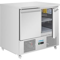 Polar U-Series Ventilated 2 Door Counter Fridge