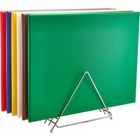 High Density Chopping Board And Rack Set 24 x 18 x 0.75"