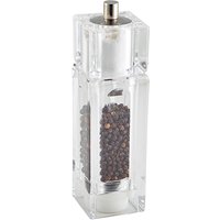 GenWare Clear Square Combi Pepper Grinder/ Salt Shaker - Pack of 6