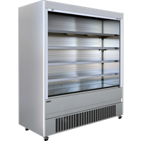 Tefcold MCX200M, Stainless Steel Multideck with shutter