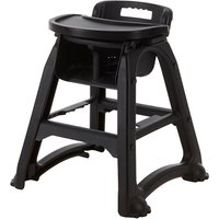 GenWare Black PP Stackable High Chair