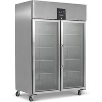 BLIZZARD Upright Double Hinged Glass Door Gastronorm Freezer BF2SSCR