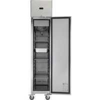 Chefs Range GN280TNVG - 280ltr 1/1gn Glass door Slimline Single Door upright Fridge