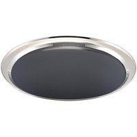 GenWare Non Slip Stainless Steel Round Tray 14"