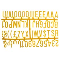 Beaumont 390 Character 31mm Letter Set Yellow