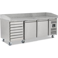 BLIZZARD Double Door Pizza Prep With Neutral Drawers BPB2000-7N