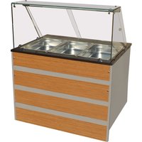 CombiSteel Hot Buffet GN 3/1 with Glass Cover