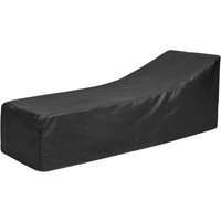 Bolero Sun Lounger Cover Black 2100x700mm