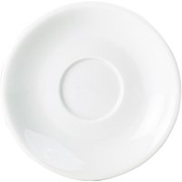 Genware Porcelain Saucer 16cm/ 6.25" - Pack of 6