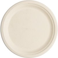 Vegware Compostable Nourish Moulded Fibre Plate Natural 9"/226mm (500 pack)