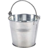 Galvanised Steel Serving Bucket 10cm Dia - Pack of 12