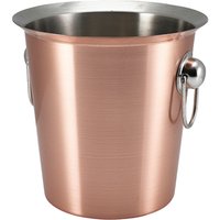 GenWare Copper Plated Wine Bucket With Ring Handles