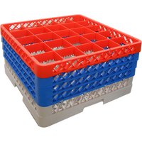 Genware 25 Comp Glass Rack With 4 Extenders