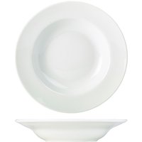 Genware Porcelain Soup Plate/ Pasta Dish 23cm/ 9" - Pack of 6