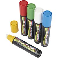 Beaumont Liquid Chalk Pen 15mm Colour (5 Pack)