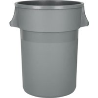 Jantex Heavy-Duty Round Bin Grey 160Ltr