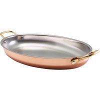 GenWare Copper Plated Oval Dish 34 x 23cm - Pack of 3