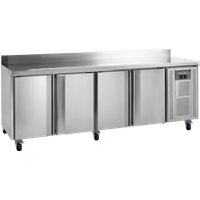 Tefcold CK7410X1SP Stainless steel counter chiller with GN1/1 shelves
