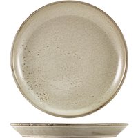Terra Porcelain Grey Coupe Plate 24cm - Pack of 6