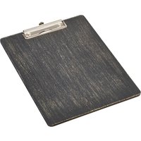 Black Wooden Menu Clipboard A4 24x32x0.6cm
