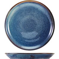 Terra Porcelain Aqua Blue Coupe Plate 19cm - Pack of 6