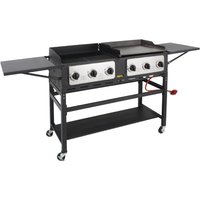Buffalo 6 Burner Combi BBQ Grill and Griddle