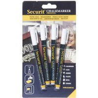 Chalkmarkers 4 Pack White Small