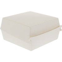 White Clamshell Qtr Pounder Burger Box (L)115 (W)115 (H)65