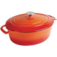 Vogue Orange Oval Casserole Dish 5Ltr
