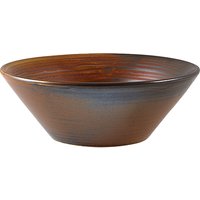Terra Porcelain Rustic Copper Conical Bowl 14cm - Pack of 6
