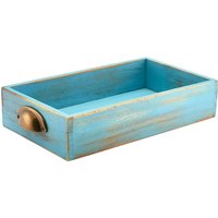 Genware Blue Wash Acacia Wood Display Drawer GN 1/3
