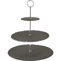 Genware Slate 3-Tier Cake Stand 12/25/30cm