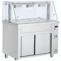 INOMAK Bain Marie With Glass Canopy 3x GN1/1 MFV711