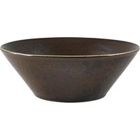 Terra Porcelain Black Conical Bowl 16cm - Pack of 6