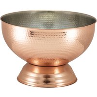 Hammered Copper Champagne Bowl 36cm