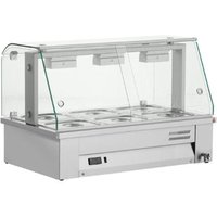 INOMAK Inomak Counter Top Bain Marie With Glass Canopy MBV610