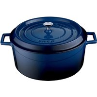 LAVA Cast Iron Casserole Ø28 Blue