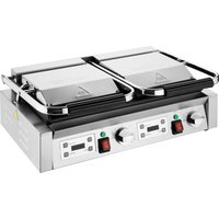 Buffalo Double Contact Grill Ribbed Plates