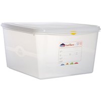 GN Storage Container 2/3 200mm Deep 19L - Pack of 6