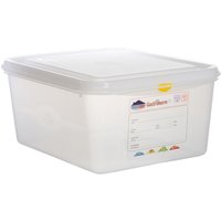 GN Storage Container 1/2 150mm Deep 10L - Pack of 6