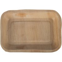 Fiesta Compostable Deep Palm Leaf Plates Rectangular 250mm (100 pack)